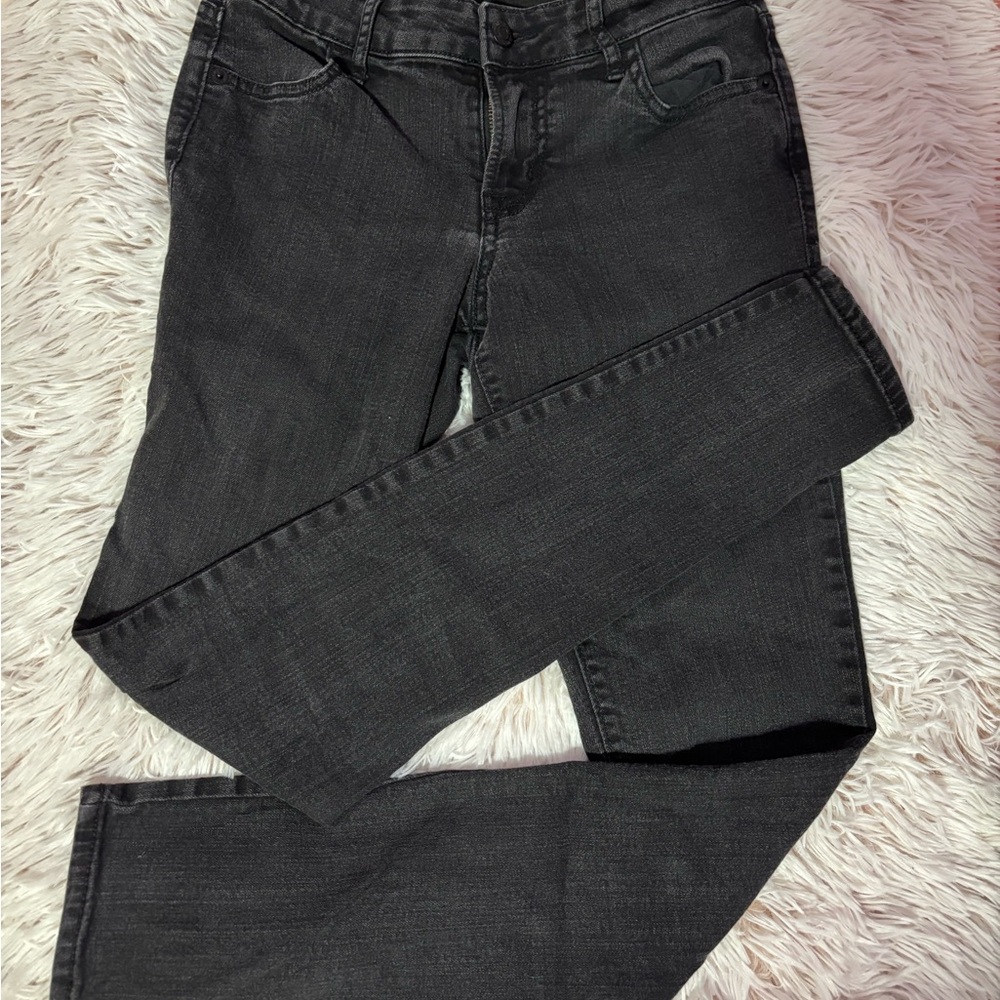 Old Navy Women's Straight Leg Jeans in Charcoal